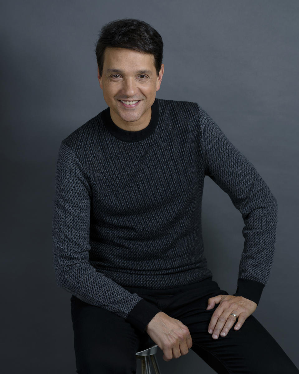 Actor Ralph Macchio poses for a portrait in New York on Oct. 4, 2022, to promote his memoir "Waxing On." (Photo by Christopher Smith/Invision/AP)