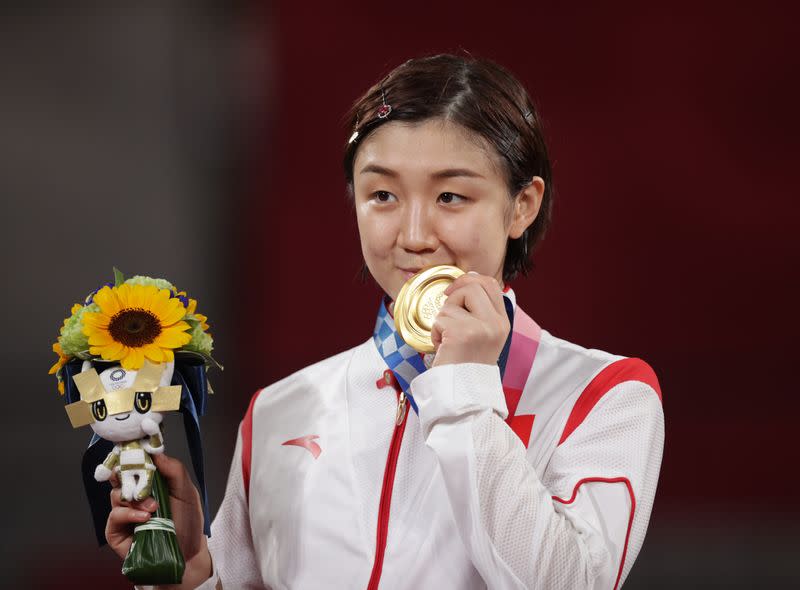 Table Tennis - Women's Singles - Medal Ceremony