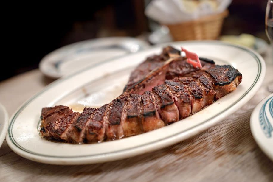 Steak For Two $107.90 "USDA Prime Beef, family selected, dry aged in our own aging box"