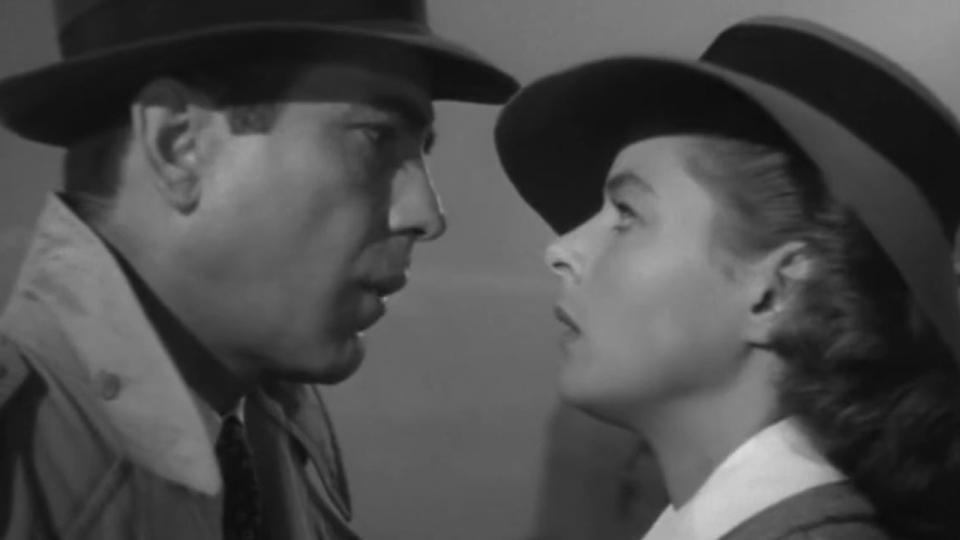 Humphrey Bogart and Ingrid Bergman in Casablanca