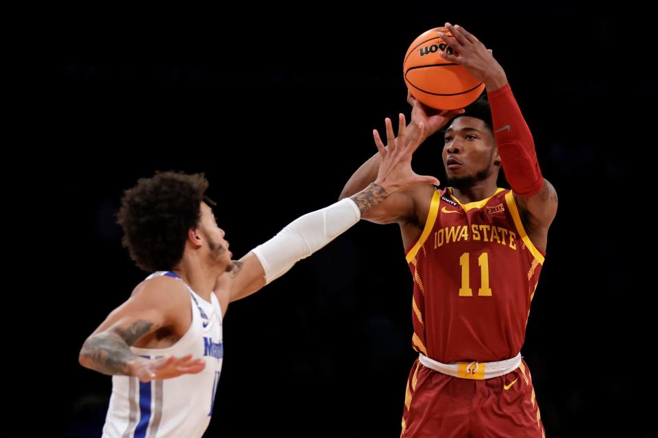 As the point guard, Tyrese Hunter is the Iowa State player responsible for extending the shot clock, while hunting better 3-point attempts