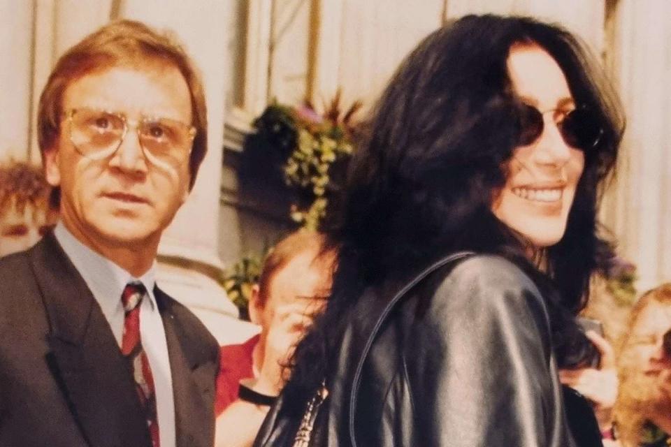 <p>Courtesy Harry Bird</p> Harry Bird with Cher in 2004.