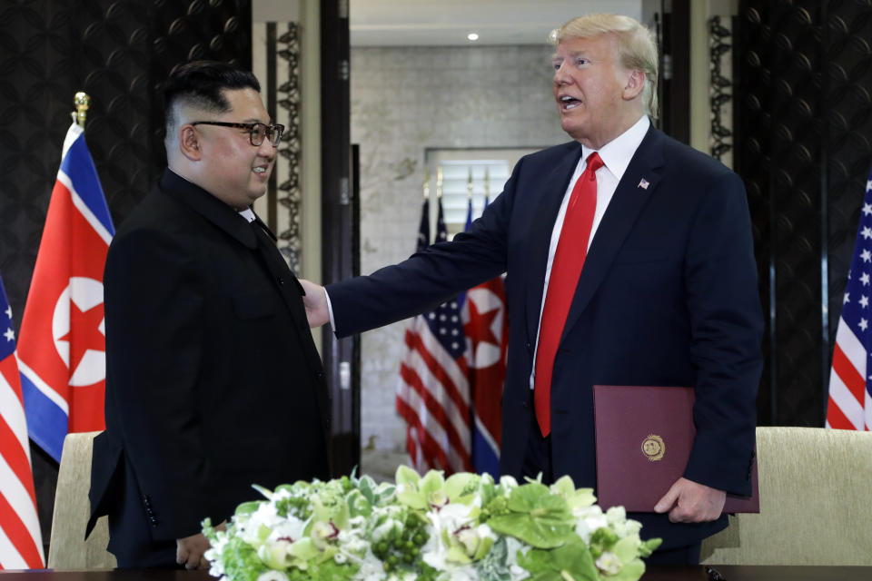 The Latest: Trump: I talked to Kim personally before summit