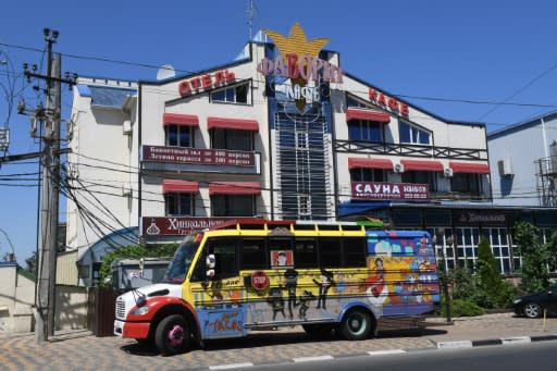 A group of intrepid Mexcian fans chose to bring their own bus