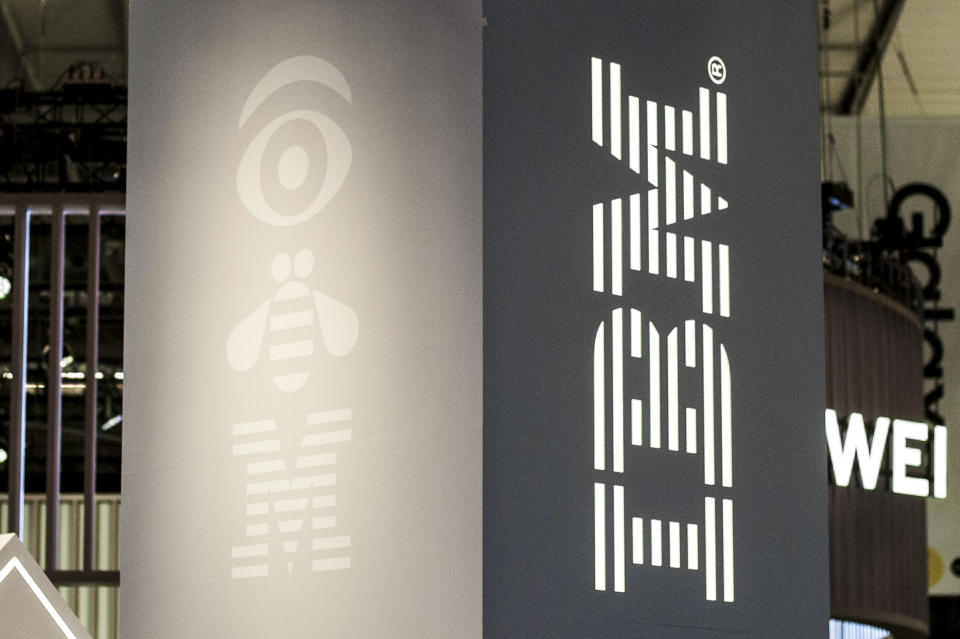 IBM logo exhibited during the Mobile World Congress, on February 28, 2019 in Barcelona, Spain.   (Photo by Joan Cros/NurPhoto via Getty Images)