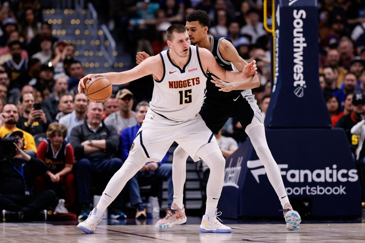 The Denver Nuggets' Nikola Jokic is in the running to win a third NBA MVP award in four seasons.