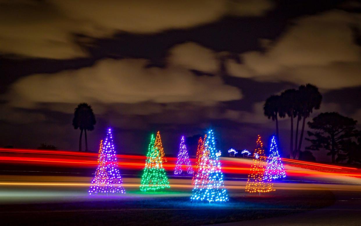The non-profit Lights 4 Hope Inc., features a mile-long drive-through Holiday Lights Show at Okeeheelee Park in West Palm Beach.