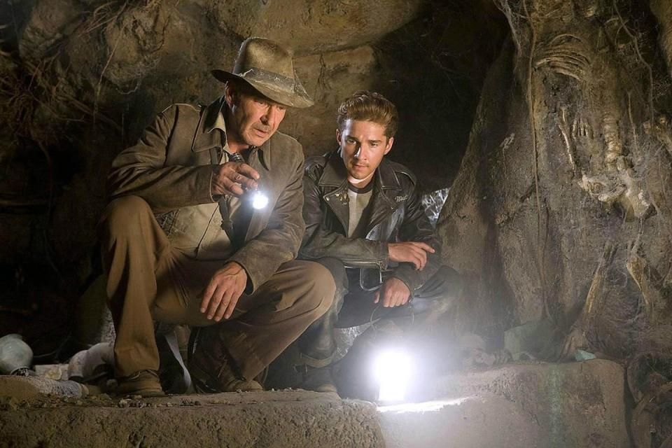 Harrison Ford (left) and Shia LaBeouf in ‘Indiana Jones and the Kingdom of the Crystal Skull’ (Lucasfilm)