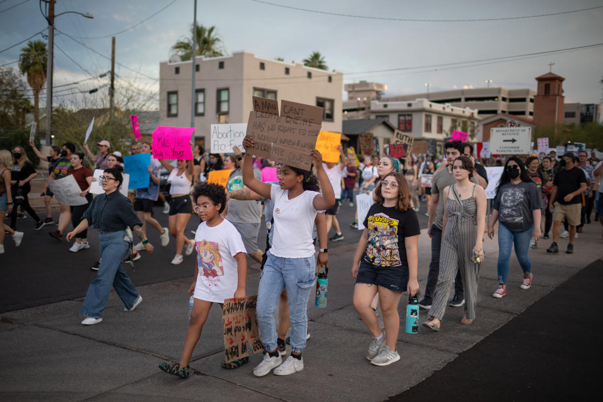 Many generations were represented as thousands of people marched to protest the SCOTUS decision