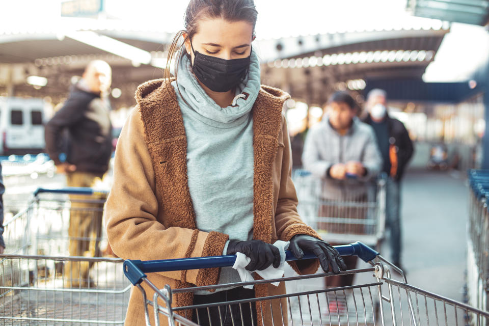 Disinfecting groceries during COVID-19