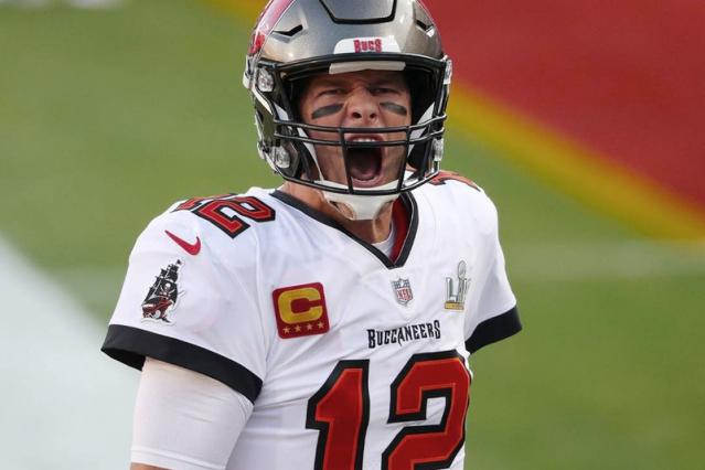 Tom Brady Tampa Bay Buccaneers NFC Champion Quarterback 2021 Images