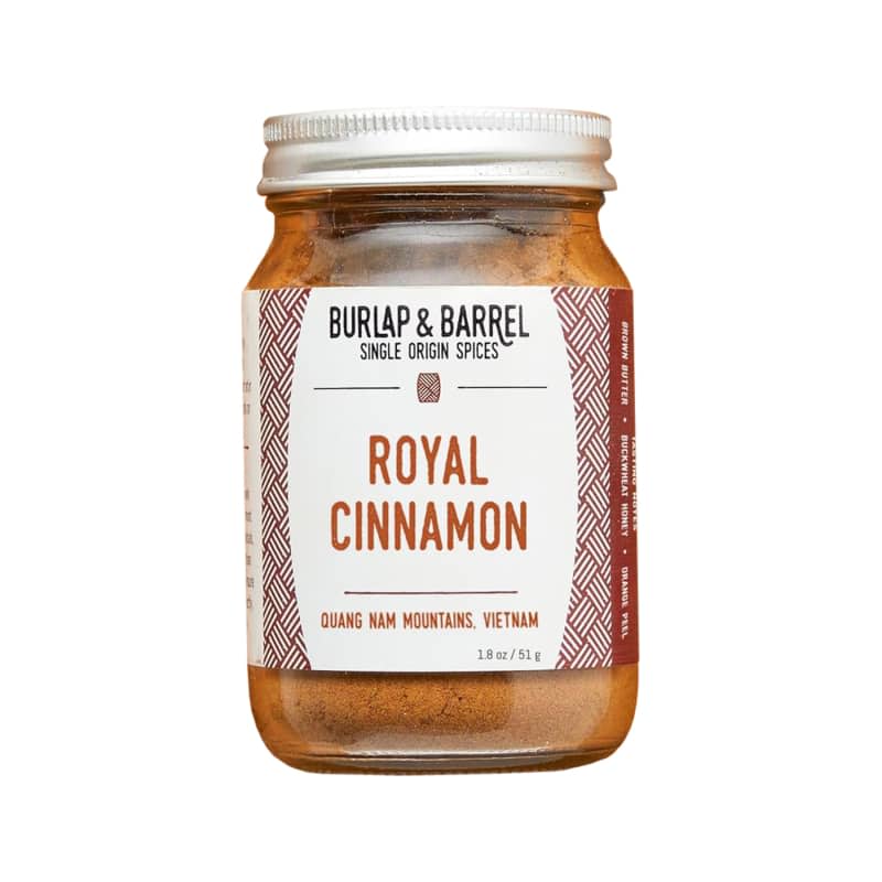 Jar of Burlap & Barrel Royal Cinnamon