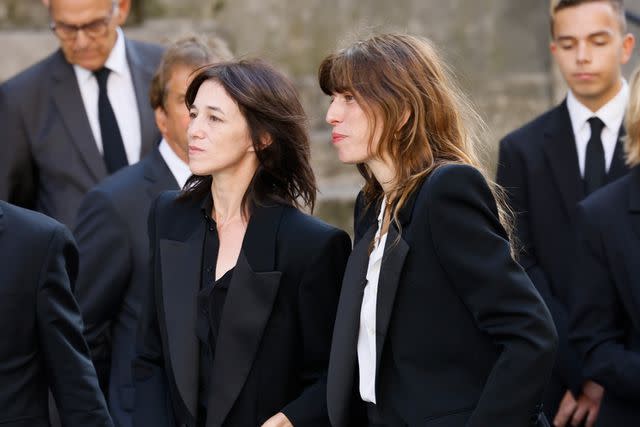 <p>AP Photo/Thomas Padilla</p> Jane Birkin's daughters Charlotte Gainsbourg and Lou Doillon