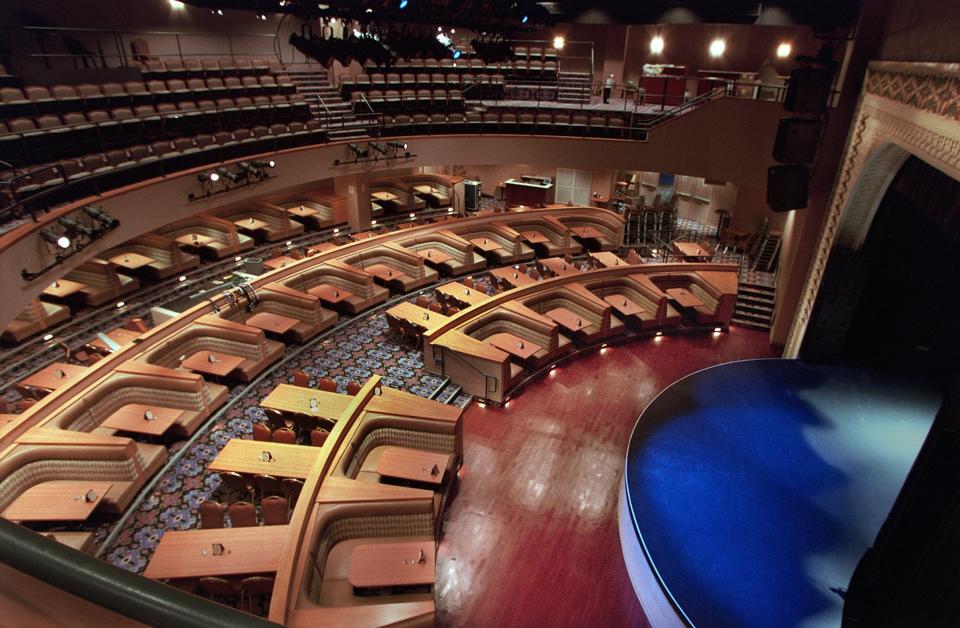 All is quiet at the Northern Lights Theater on Oct. 31, 2000, a few days before its first event. The 600-capacity venue hosted Hall & Oates as its first headliner on Nov. 2, 2000.