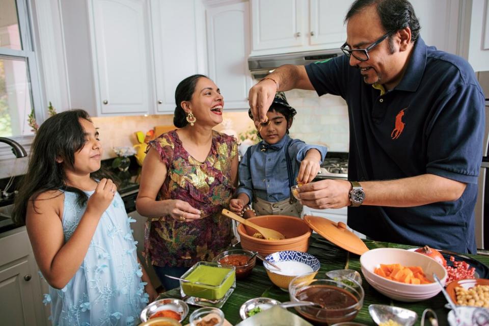 The wildly talented Indian chef Maneet Chauhan in her kitchen.