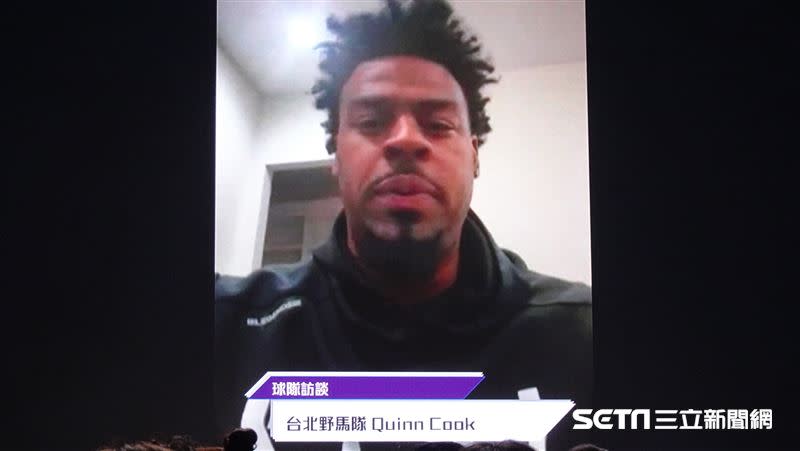 前NBA球星庫克（Quinn Cook）加盟台灣野馬。（圖／記者張沛嘉攝影）