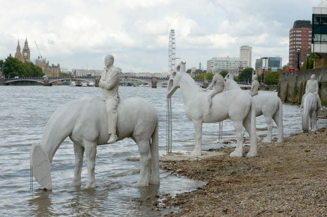 Rising Tide Sculpture Jason deCaires Taylor River Thames Vauxhall