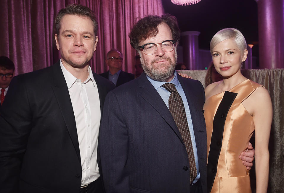 Matt Damon, Kenneth Lonergan, and Michelle Williams