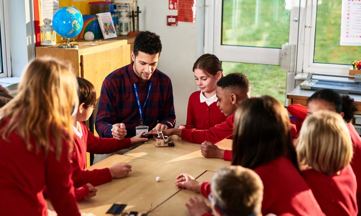 <span>‘It has long been the case that teaching assistants have been looked down on in schools, but are expected to carry out duties above their pay grade on a regular basis.’</span><span>Photograph: Getty</span>