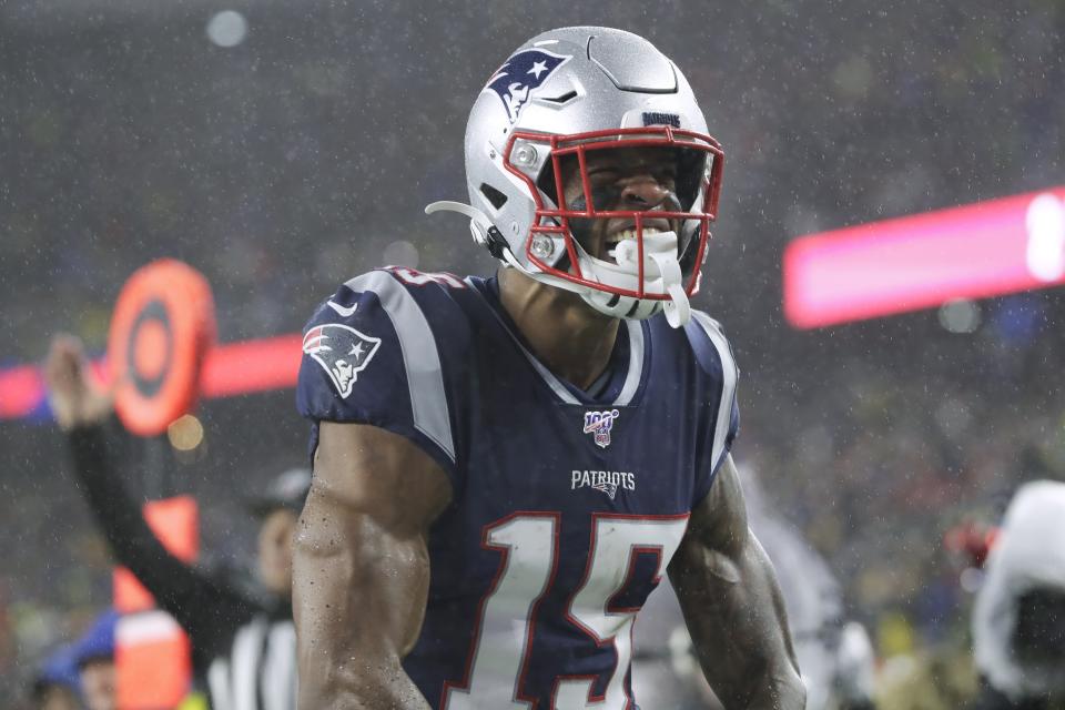 The Patriots held strong in hostile weather yet again vs. the Cowboys. (AP Photo/Elise Amendola)