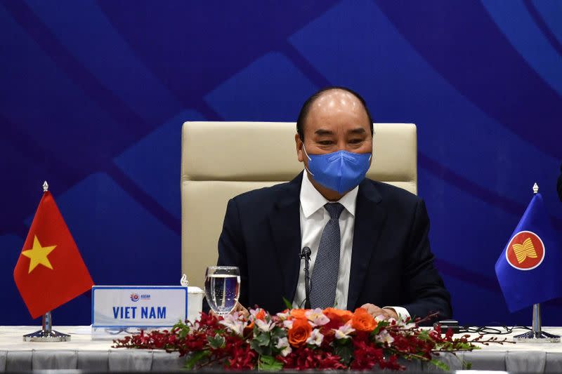 Vietnam's Prime Minister Nguyen Xuan Phuc chairs special video conference with leaders of the Association of Southeast Asian Nations (ASEAN) on the coronavirus disease