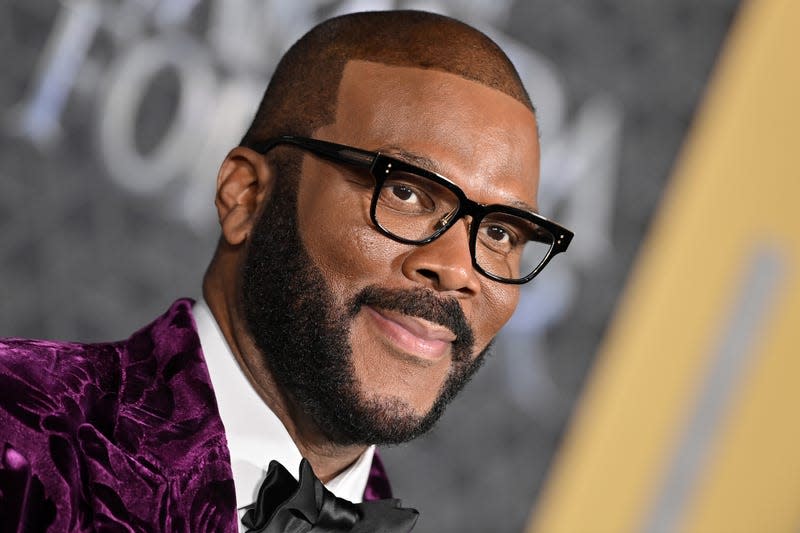 Tyler Perry attends Marvel Studios’ “Black Panther 2: Wakanda Forever” Premiere at Dolby Theatre on October 26, 2022 in Hollywood, California.