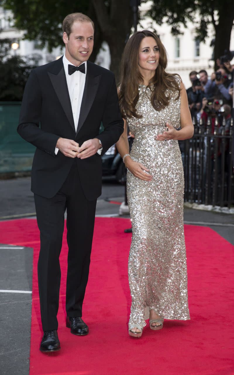 Le duc et la duchesse de Cambridge aux Tusk Conservation Awards en 2013 (PA)