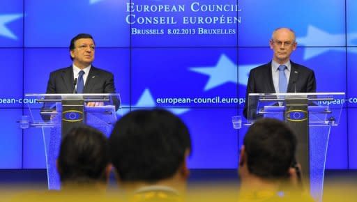 España salió bien parada en el acuerdo sobre el presupuesto europeo hasta 2020, pues aunque perdió cerca de 1.000 millones de euros en ayudas regionales, obtuvo fondos frescos para impulsar el empleo juvenil, mantuvo las subvenciones agrícolas y seguirá siendo receptor neto. (AFP | Georges Gobet)