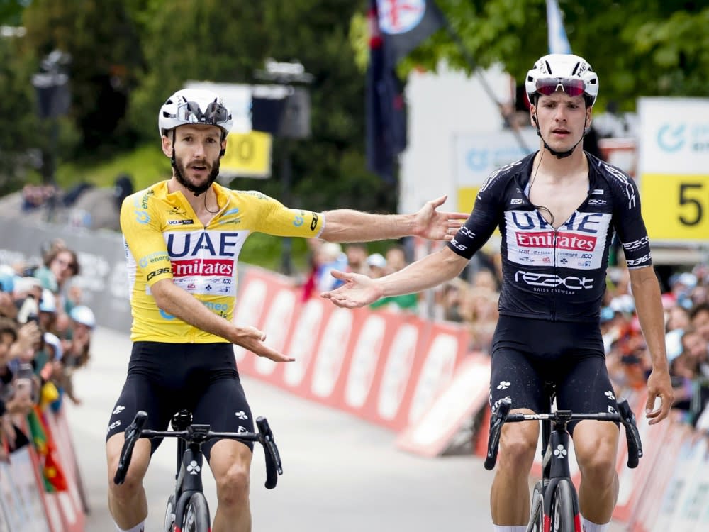 Dominierten in der Schweiz: Adam Yates und Joao Almeida (r.) (IMAGO/Jan De Meuleneir)