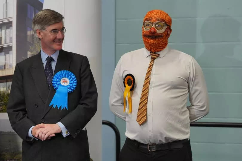 Senior Conservative Sir Jacob Rees-Mogg listens to the results of the count for his North East Somerset and Hanham seat in the 2024 General Election, at Sports Training Village, University of Bath, in Somerset Picture date: Friday July 5, 2024.