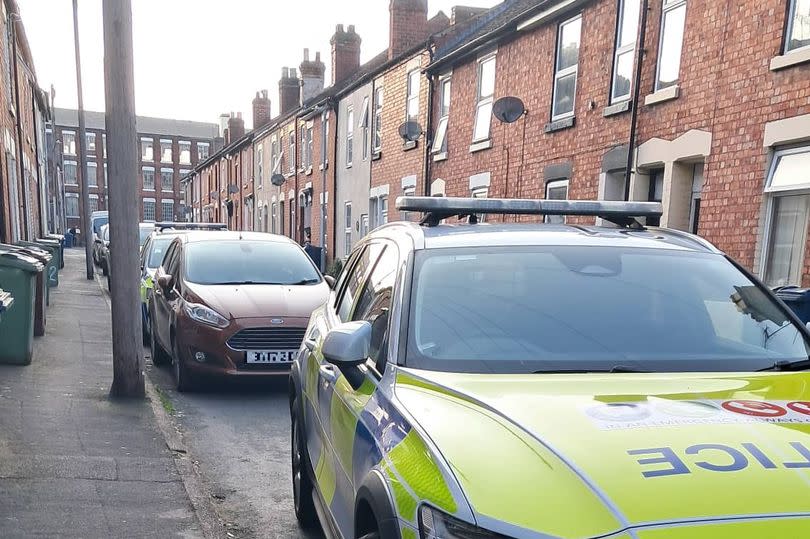 Police on Albert Terrace in Stafford -Credit:Stafford Hub - local news, events and more