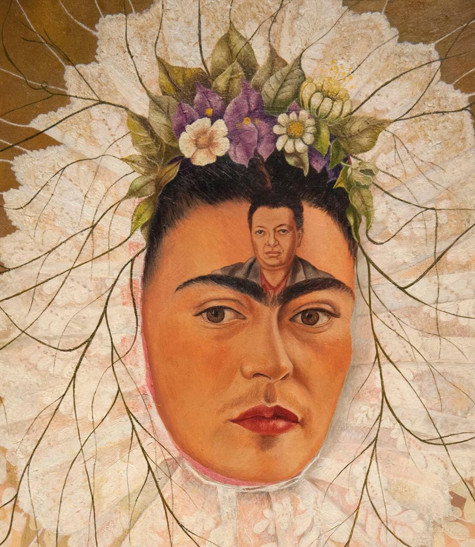 The El Paso Opera and Alamo Drafthouse Cinema East El Paso will celebrate Mexican artist Frida Kahlo with a Frida Fest. The image is of Diego on My Mind, a self-portrait by Frida Kahlo from the Norton Museum of Art.