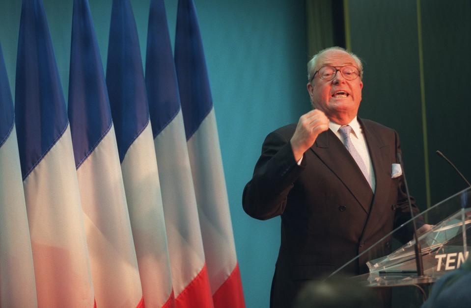 法國極右派老將尚馬力．雷朋（Jean-Marie Le Pen）。（法新社資料照）