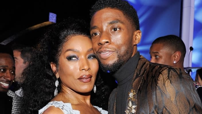 “Black Panther” stars Angela Bassett and Chadwick Boseman attend the 25th annual Screen Actors Guild Awards in Los Angeles in January 2019. (Photo: John Sciulli/Getty Images)