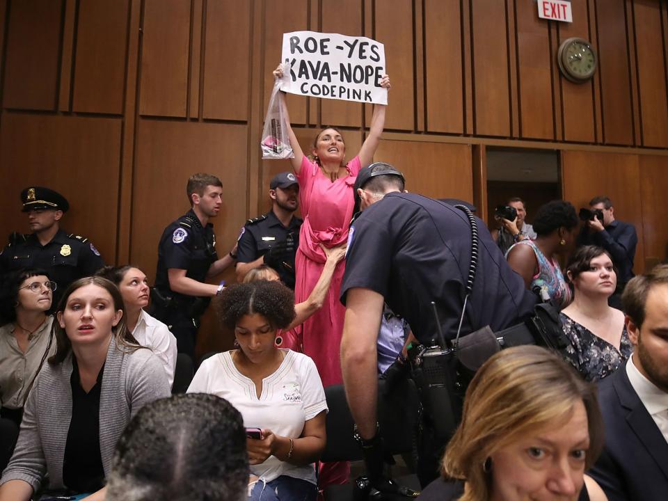 Supreme Court confirmation hearings: Brett Kavanaugh tries to end hearing on positive note amid chaos of repeated protests