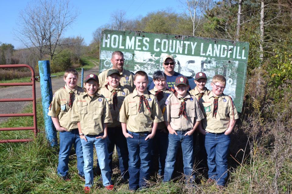 In 2020, Webelos Pack #357 made wildlife brush piles from recycling Christmas trees at the former Holmes County Landfill, which is now owned by the Holmes County Park District. Plans are in the works be create a footpath and trails.