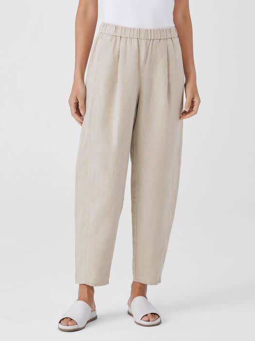 <p><a href="https://go.redirectingat.com?id=74968X1596630&url=https%3A%2F%2Fwww.eileenfisher.com%2Forganic-linen-lantern-pant%2F197223438403.html%3Fintlrds%3Dtrue%26gad_source%3D1%26gclid%3DCjwKCAjw8diwBhAbEiwA7i_sJSYzcG3gus8yOBrK7VFt9m481i04ljjgc6qEcj1waI61uvWkWo1GmxoCRhgQAvD_BwE%23urlfix%3Dtrue&sref=https%3A%2F%2Fwww.elle.com%2Ffashion%2Fshopping%2Fg60623283%2Fbest-linen-pants-for-women%2F" rel="nofollow noopener" target="_blank" data-ylk="slk:Shop Now;elm:context_link;itc:0;sec:content-canvas" class="link ">Shop Now</a></p><p>Organic Linen Lantern Pant</p><p>Eileen Fisher</p><p>$168.00</p>