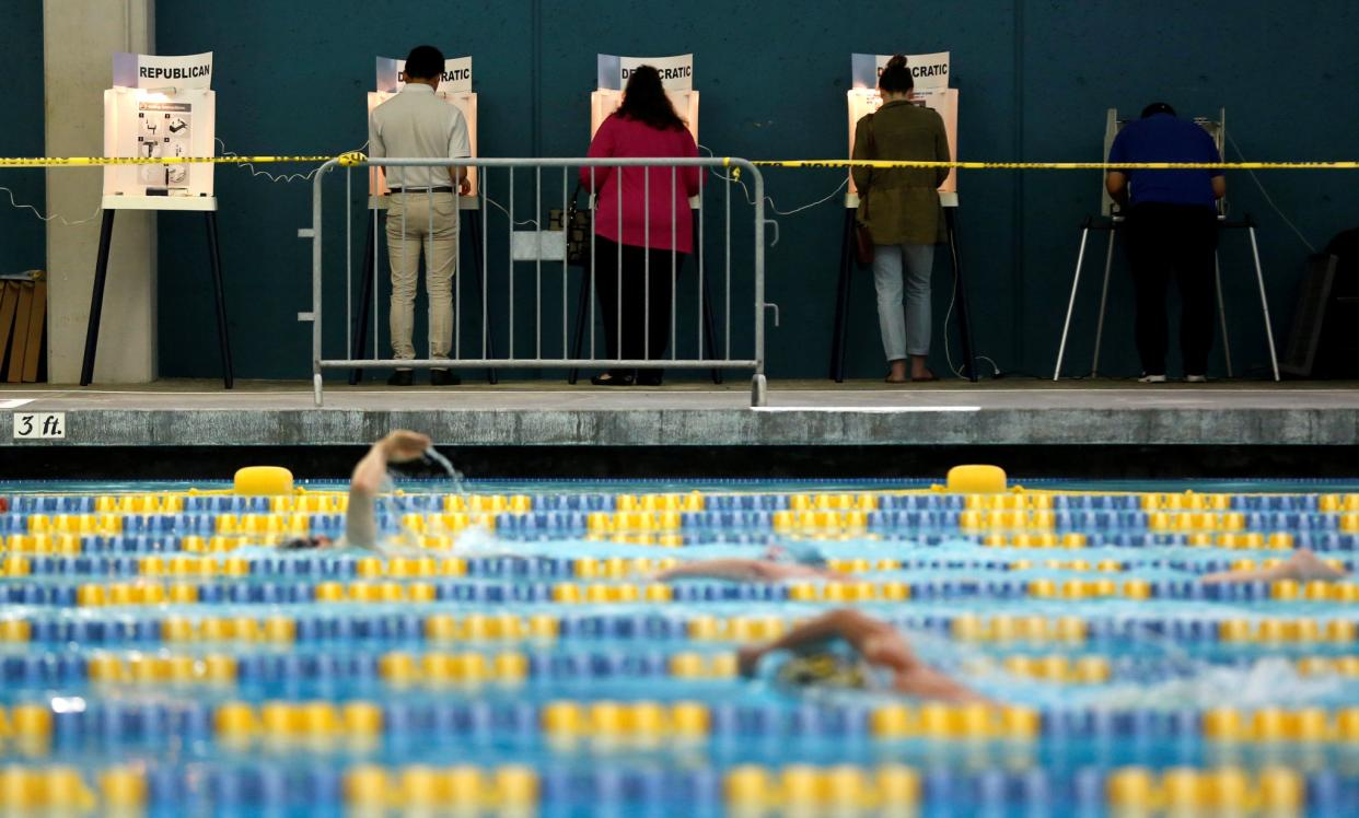 Voters during the presidential primaries, Los Angeles, June 7. (Photo: Mario Anzuoni/Reuters)