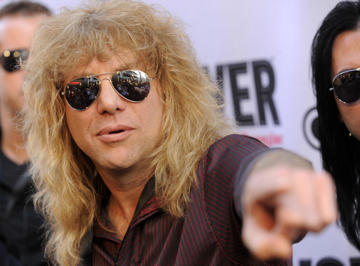 Steven Adler arrives for the 3rd Annual Revolver Golden Gods Awards, Tuesday, April 20, 2011,  in Los Angeles. (AP Photo/Chris Pizzello)