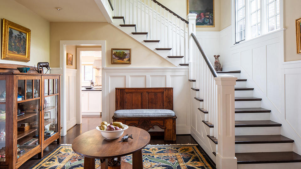 The stairs to the second floor. - Credit: Photo: Sherman Chu/Sotheby’s International Realty