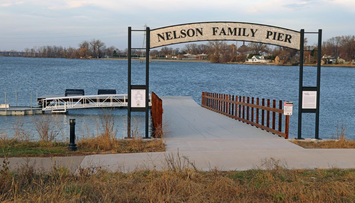 The Nelson Family Pier at Arrowhead Park in Neenah provides access to Little Lake Butte des Morts.