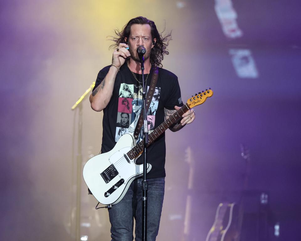 Country singer Tyler Hubbard, best known as a member of the Nashville-based duo Florida Georgia Line, performed at the 2023 Iowa State Fair on Aug. 11, 2023, in Des Moines.