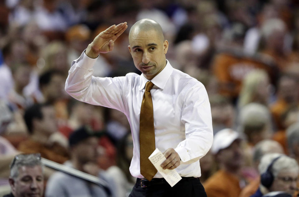 Texas head coach Shaka Smart is 71-66 in four seasons at Austin. (AP)