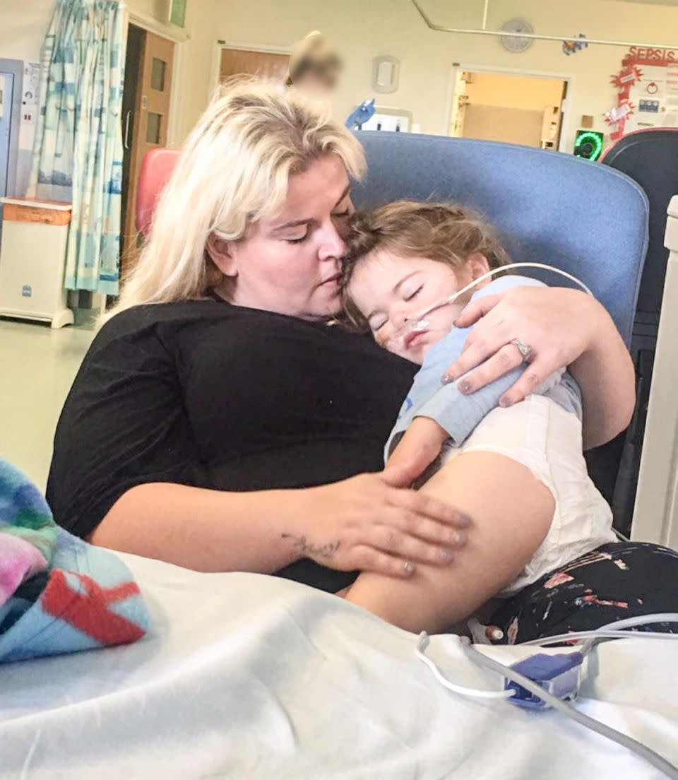 Kelly took six days off work while her daughter Rhi was sick in hospital. Photo: Mercury Press