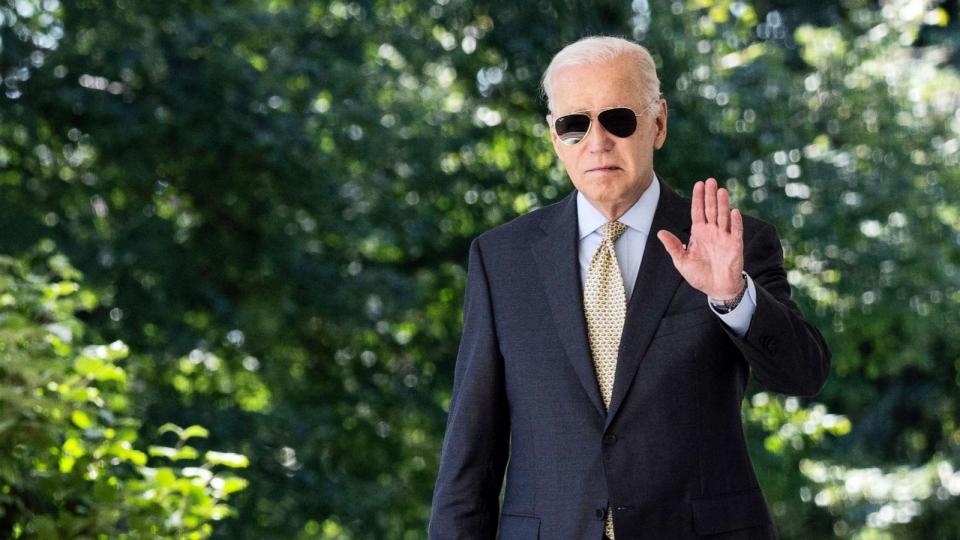 PHOTO: President Joe Biden arrives to speak about the August jobs report in the Rose Garden of the White House in Washington, DC, Sept. 1, 2023. (Andrew Caballero-reynolds/AFP via Getty Images)