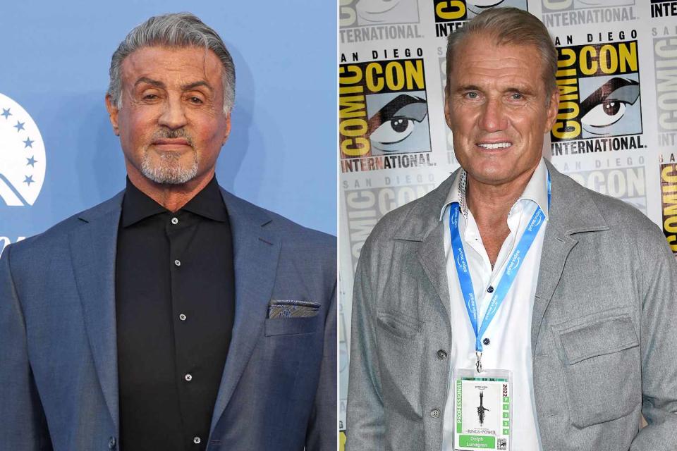 Mike Marsland/WireImage, Albert L. Ortega/Getty Sylvester Stallone; Dolph Lundgren