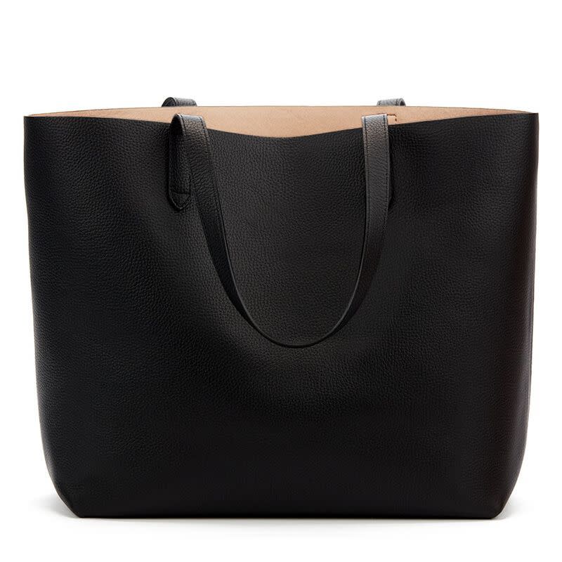 12) Classic Structured Leather Tote