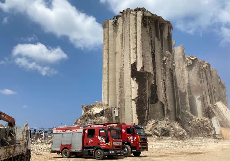 Aftermath of a massive explosion in Beirut