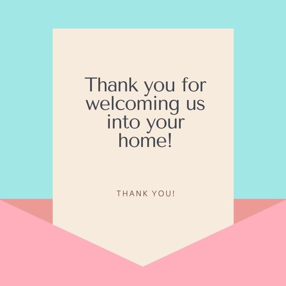 Hostess Thank You Note Wording