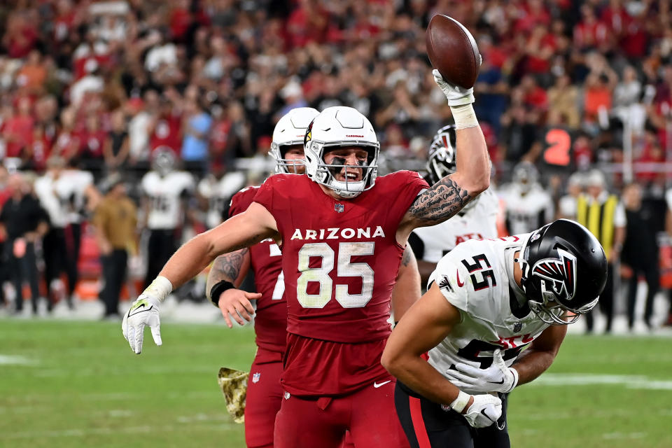 Trey McBride #85 of the Arizona Cardinals 